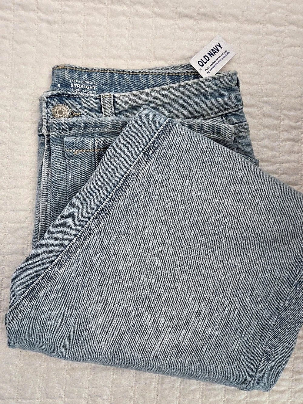 OLD NAVY Extra High-Rise Straight Secret Smooth Pockets, NWT